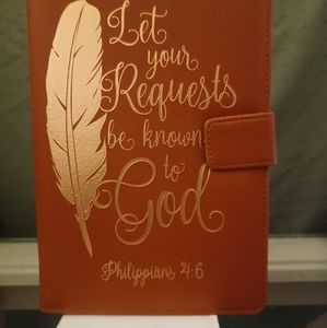 Tan leather journal